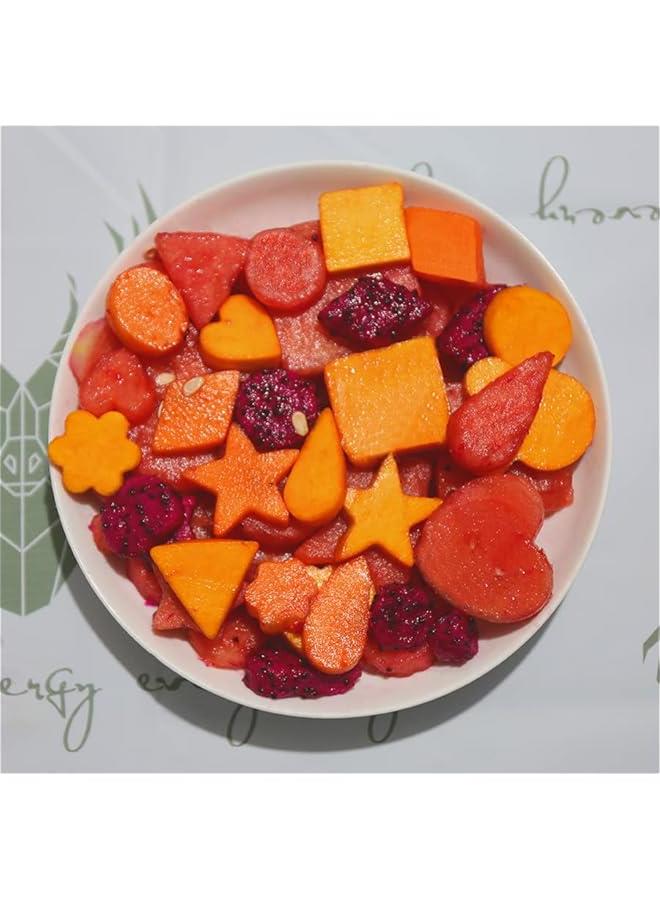 Mini Cookie Cutters Set- Small Heart Star Flower Round Square Hexagon Oval Diamond - 30Pcs Stainless Steel Cookie Cutters - Polymer Clay Cutters Mini Fruit Cutter Small Biscuit Cookie Cutters for Kids - Image 5